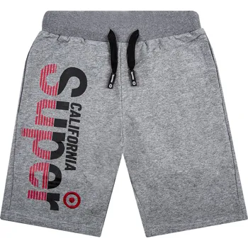 Chlapecké oblečení Chlapecké kraťasy - Grace B87988, světle šedý melír Barva: Světle šedý melír, Velikost: 140