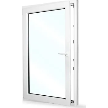 Okno Plastové okno 95x154 cm (950x1540 mm) | Bílé | Otevíravé i sklopné | Levé | 6 komor | 80 mm