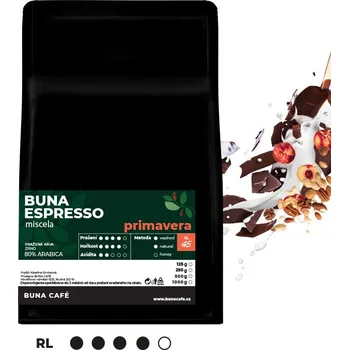 Káva BUNA CAFÉ Buna Espresso primavera 80%, 250g