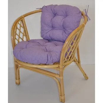 Podsedák Axin Trading s.r.o. Polstr na křeslo Bahama fialový melír