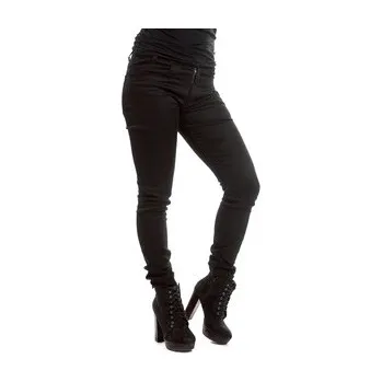 Dámské kalhoty Rockové kalhoty dámské černé