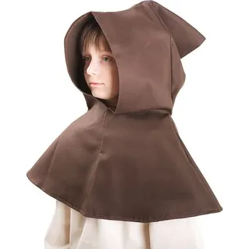 Karnevalový kostým imago Dětská kápě, barva hnědá