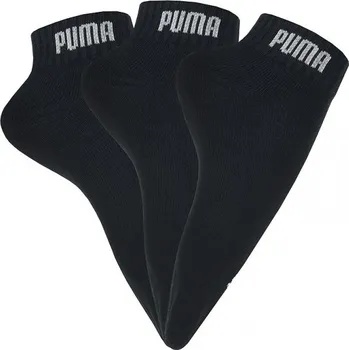 Pánské ponožky PUMA 4001 Basic Quarter A'3 černé 35-38