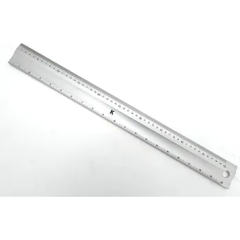 Řezací pravítko Měřítko hliníkové s úkosem 500 x 50 x 5 mm, KM (Měřící nástroje a nářadí)