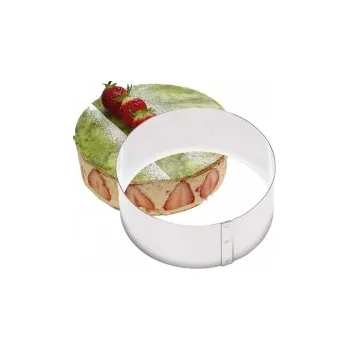 Ráfek na dorty kulatý 280x60 mm, nerezový Sleva 50Kč