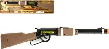 Dětská zbraň Teddies Pistole opakovací kovbojská se světlem 62 cm