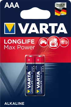 Článková baterie Varta Longlife Max Power AAA 2 ks