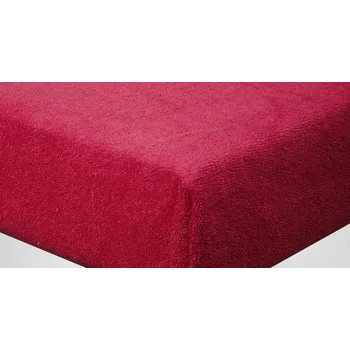 Prostěradlo David Froté prostěradlo Perfect dvoulůžko - vínová 160x200 cm Barva: Vínová, rozměr: 160x200cm