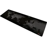 C-TECH podložka pod myš MP-01W (World) mapa světa, 900x270x4mm, obšité okraje - MP-01W