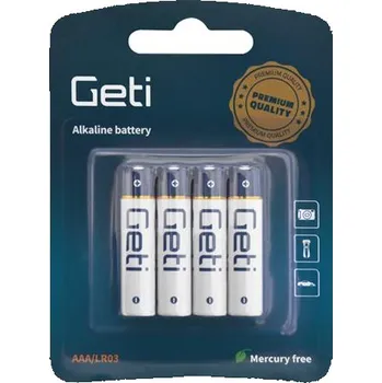 Článková baterie Geti alkalická LR03 AAA 4ks 04270424