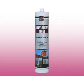 Tmel Butylenový tmel šedý Silver line 10103SL - kartuše 310 ml - K/4477
