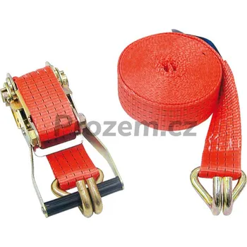 Upínací popruh Upínací pás s ráčnou a hákem 400/5cm, 2000daN