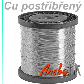 Vázací drát Ag postříbřený drát polotvrdý, 0,8 mm, cívka 4 kg