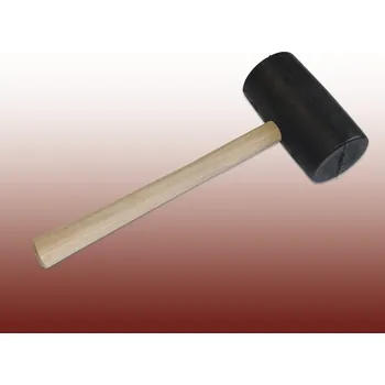 Kladivo Pryžová palička s dřevěnou násadou - velká 1 kg š.135 Ø 73 mm - K7/181D