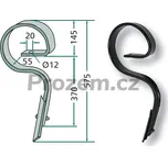 Pero rovné komplet s hrotem, 45x12mm (1801.1507)