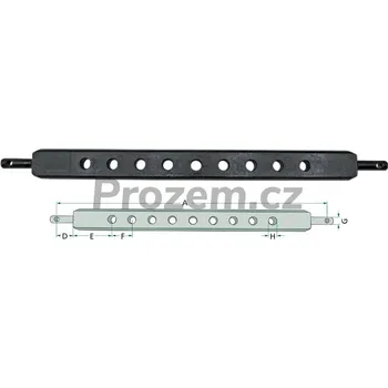 Tažné zařízení Tažná lišta Kat.2 (3 otvory)