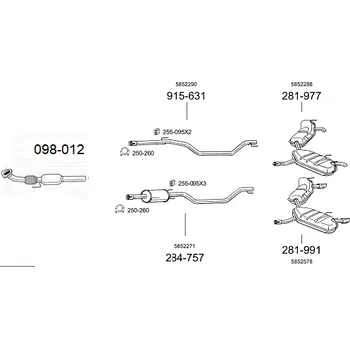Filtr pevných částic filtr pevných částic Bosal 911-897
