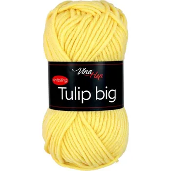 Vlna-hep PŘÍZE TULIP big - AKRYL ANTIPILLING Tulip BIG: DOPRODEJ - 4186 Světle žlutá