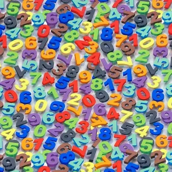 Teplákovina nepočesaná barevné číslice, š.155