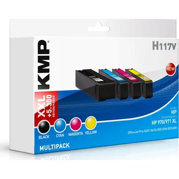 KMP H117V - HP 970XL + 971XL multipack - multipack inkoustová náplň KMP