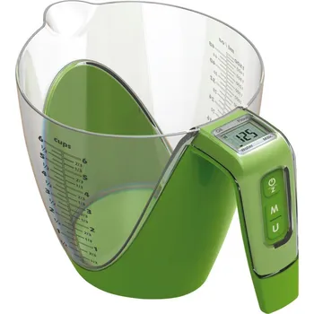 Kuchyňská váha Kuchyňská váha s odměrkou 2in1 zelená - Carlo Giannini (Kuchyňská váha a odměrka do 5kg zelená - Carlo Giannini)