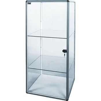 Knihovna Wexta Prosklená vitrína bez soklu se zámkem