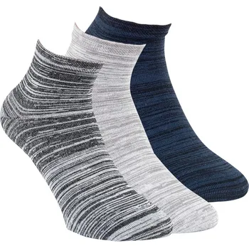 Pánské ponožky Bambusové kotníkové unisex melírované ponožky RS 43-46 mix barev