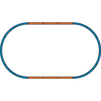 Vláček a vláčkodráha Piko Podloží pro sadu kolejí A (základní ovál) - 55365