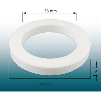 Těsnění mezi nádržku a ventil CH 01 Bechyně - 84x58x6 mm - guma - G2/95E
