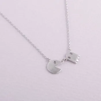 Počítačová hra řetízek Pac-Man stříbrný