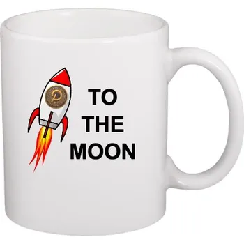 Hrnek malý bílý s potiskem Polkadot - To The Moon