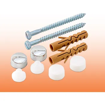 Sada k upevnění WC bidetů 6x70 BÍLÁ i CHROM - U/2355