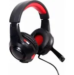 Sluchátka s mikrofonem Gembird GHS-U-5.1-01, gaming, 5.1 surround, černo-červená, USB - GHS-U-5.1-01