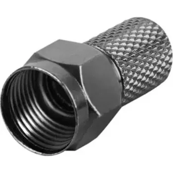 Anténní redukce Konektor F HQ 7,2mm gum. kroužek, černý