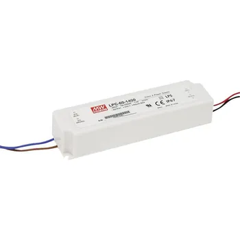 Příslušenství pro LED osvětlení MEAN WELL LPC-60-1400 LED driver konstantní proud 58.8 W 1.4 A 9 - 42 V/DC bez možnosti stmívání, ochrana proti přepětí 1 ks