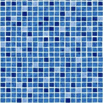 Fólie pro vyvařování bazénů - AVfol Decor - Mozaika Modrá, 1,65m šíře, 1,5mm, metráž