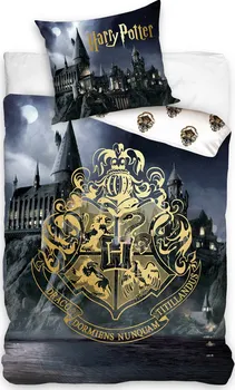 Ložní povlečení Carbotex Harry Potter Cesta do Bradavic 140 x 200, 70 x 90 cm zipový uzávěr