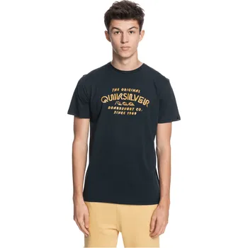 Pánské tričko quiksilver Pánské triko wider mile tee black - kvj0