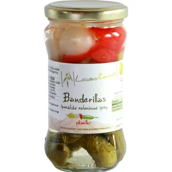 konzervovaná zelenina Banderillas - španělské zeleninové špízy, 145 g