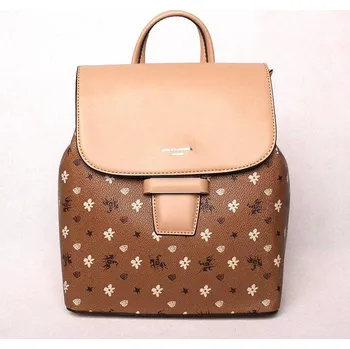 Městský batoh Městský hnědý batoh David Jones 6530-3 s obsahem 6l