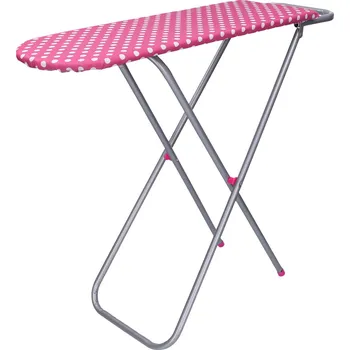 Wiky Žehlící prkno růžové/bílý puntík 61 x 19 x 51 cm