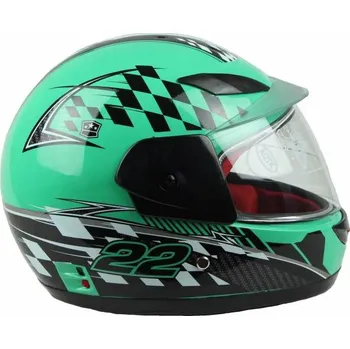 Helma na motorku Integrální helma zelená XTR