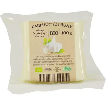 BIO selský čerstvý sýr - česnek, 100 g