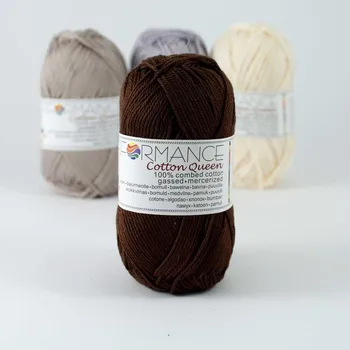 Příze Performance Cotton Queen Bavlněná příze 227 - hnědá