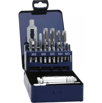 Závitořezný nástroj Eventus by Exact 20331 jednořezný závitník - sada 16dílná metrický pravotočivý DIN 352 HSS 1 sada