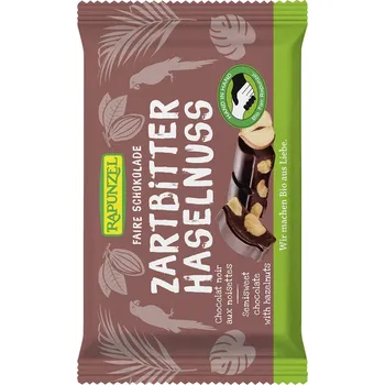 Čokoláda Čokoláda hořká s lískovými oříšky 100 g BIO RAPUNZEL