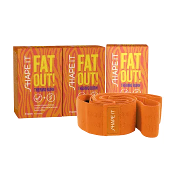 FAT OUT! THERMO BURN kapsle 1+2 + posilovací guma na cvičení ZDARMA