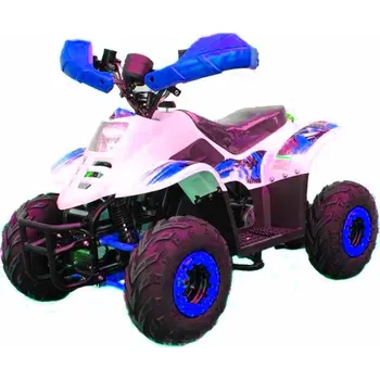 Dětské vozidlo Dětská čtyřkolka Barbarossa 800W modrá pro děti od 5 let 3-rychlostní