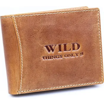Peněženka WILD Pánská kožená peněženka 5453 koňaková
