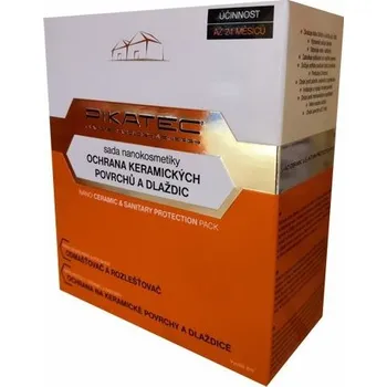 Čisticí prostředek do koupelny Pikatec Nano Ceramic & Sanitary Protection Pack sada na ochranu keramických povrchů a dlaždic 50 ml + 30 ml